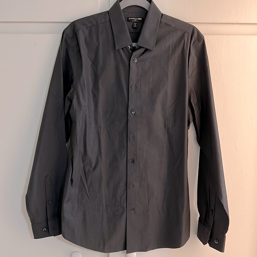 Express 1MX modern fit dress shirt